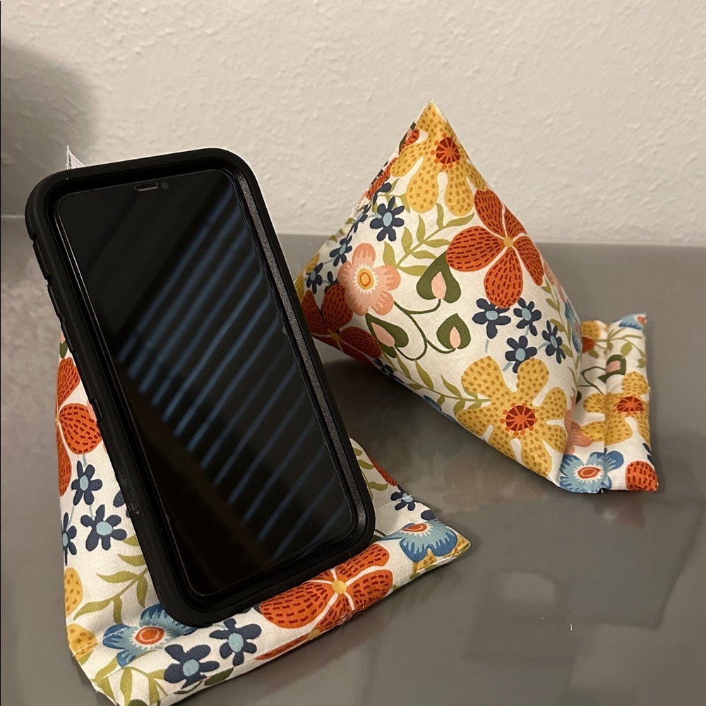 Handmade Floral Fabric Phone Stand